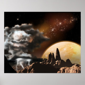 Póster Vista de tormenta (20x16)