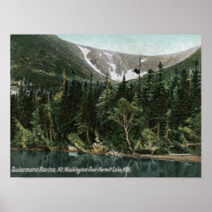 Póster Vista de Tuckermans Ravine, Monte Washington