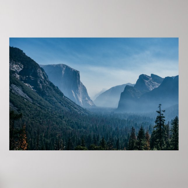 Póster Vista de túnel de Yosemite (Frente)