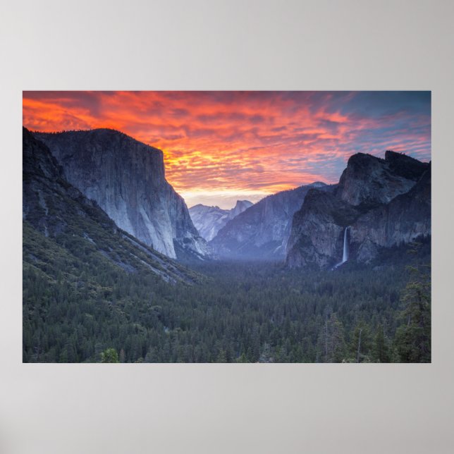 Póster Vista de Túnel Yosemite (Frente)