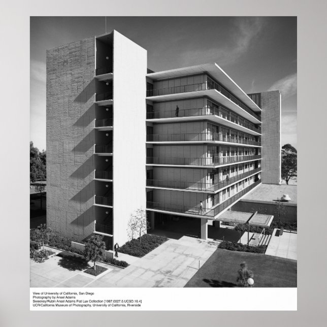 Póster Vista de UC San Diego, por Ansel Adams (Frente)