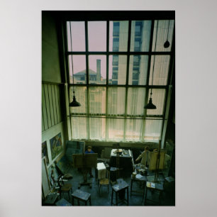 Póster Vista de un estudio, construida 1897-99