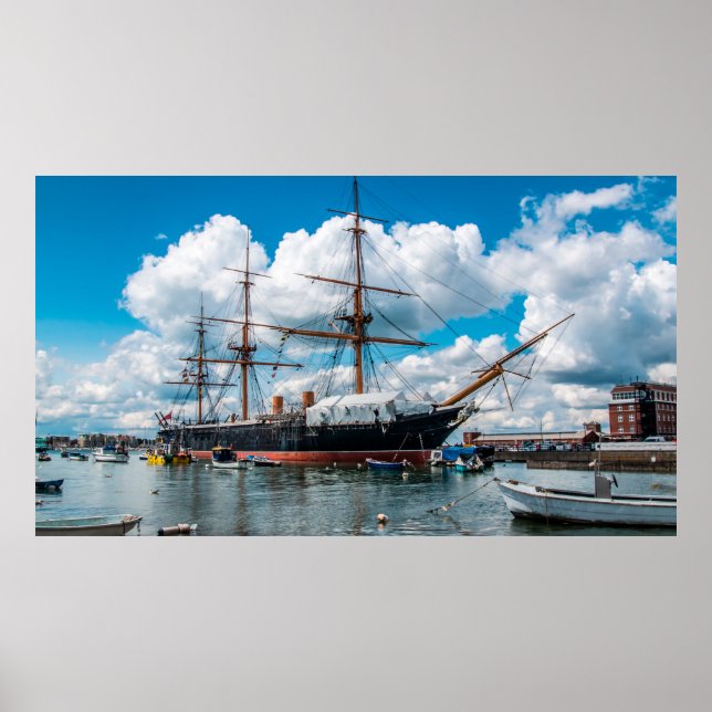 Póster Vista de un histórico murciélago blindado victoria (Frente)