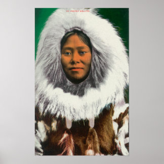 Póster Vista de una belleza esquimal