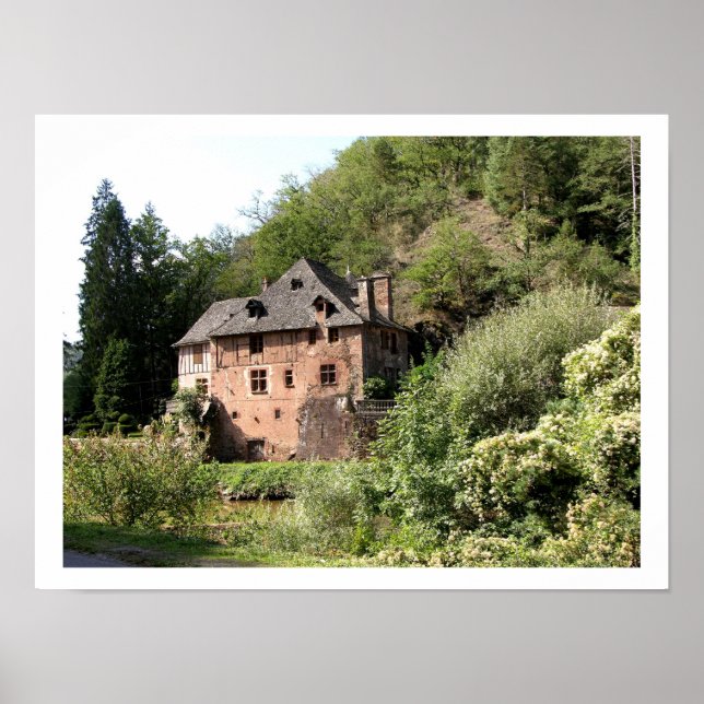 Póster Vista de una casa señorial (foto) (Frente)