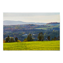 Vista de una tarde de otoño en Vermont