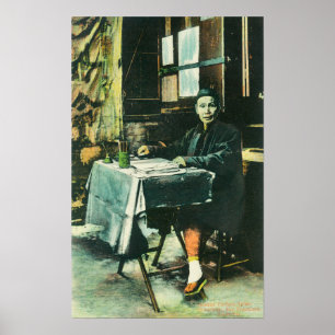 Póster Vista de una telonera china de fortuna