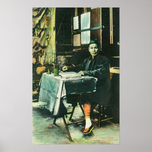 Póster Vista de una telonera china de fortuna (Frente)