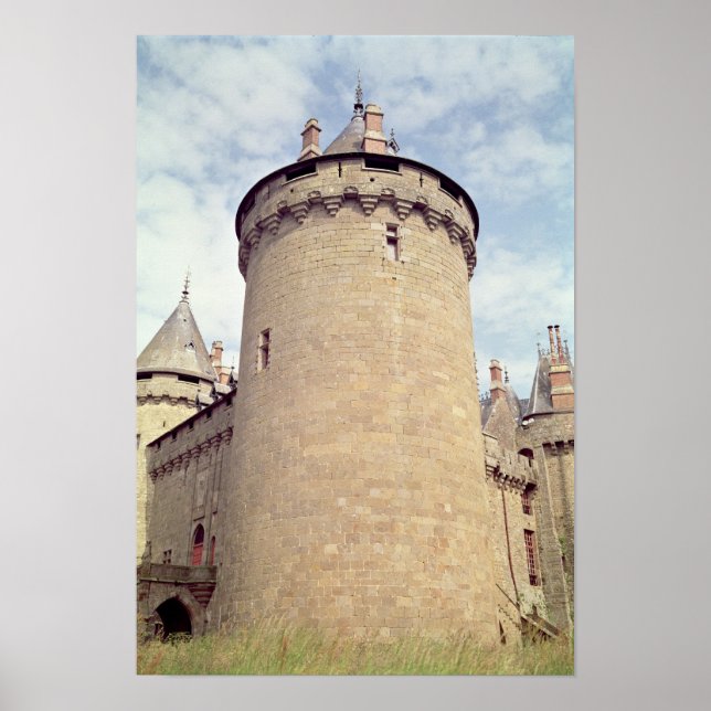 Póster Vista de una torre del castillo (Frente)