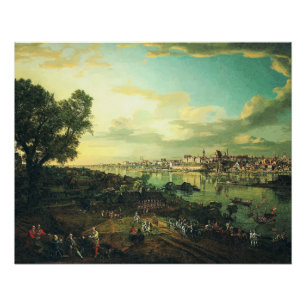 Póster Vista de Varsovia desde Praga por Bernardo Bellott