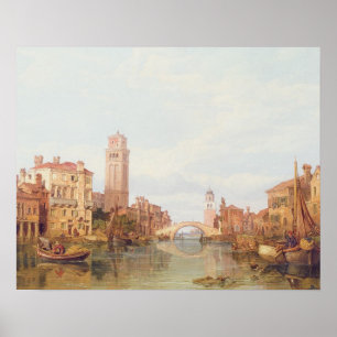 Póster Vista de Verona, 1848 (aceite sobre lienzo)