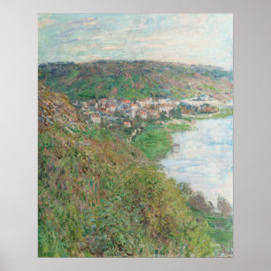 Póster Vista de Vétheuil (1880) por Claude Monet
