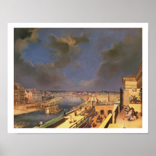 Póster Vista de Viena, 1819 (aceite en lona)