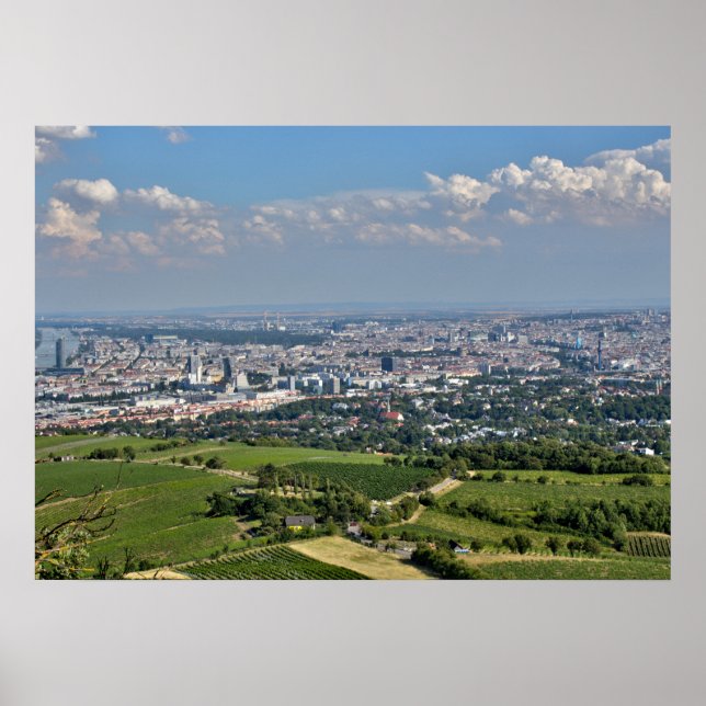 Póster Vista de Viena desde Kahlenberg (Frente)