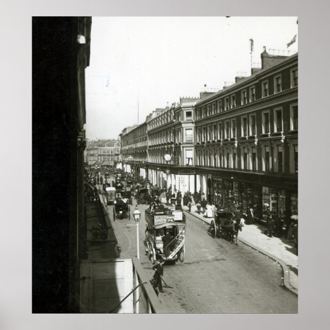 Póster Vista de Westbourne Grove, Londres (Frente)