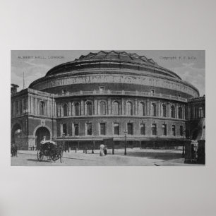 Póster Vista del Albert Hall, c.1900