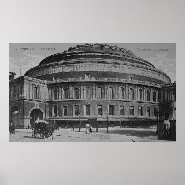 Póster Vista del Albert Hall, c.1900 (Frente)