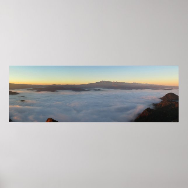 Póster Vista del amanecer en Tatras (Frente)