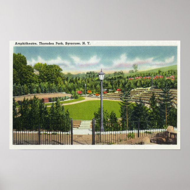 Póster Vista del anfiteatro Thornden Park (Frente)