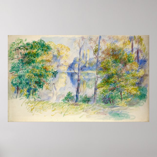 Póster Vista del Archivo Park Pierre-Auguste Renoir (Frente)