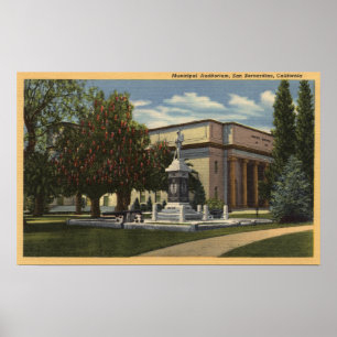 Póster Vista del auditorio municipal