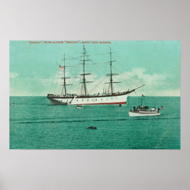 Póster Vista del Balboa y la entrada de Sinaloa (Frente)