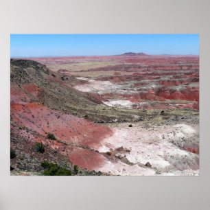 Póster Vista del borde del desierto pintado
