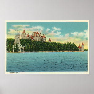 Póster Vista del Castillo de Boldt