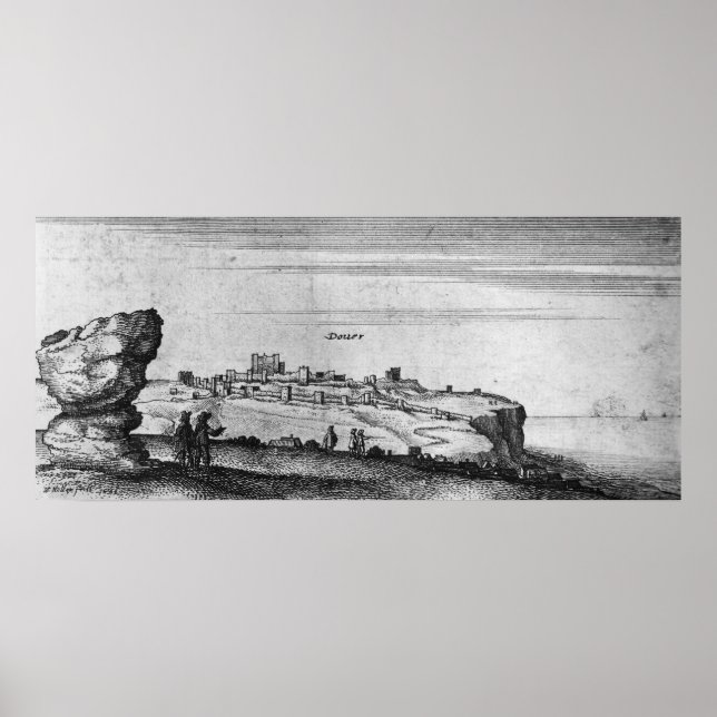 Póster Vista del Castillo de Dover (Frente)