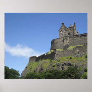 Póster Vista del Castillo de Edimburgo, Edimburgo, Escoci