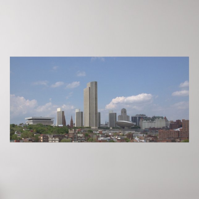 Póster Vista del centro de Albany mayo de 2009 (Frente)