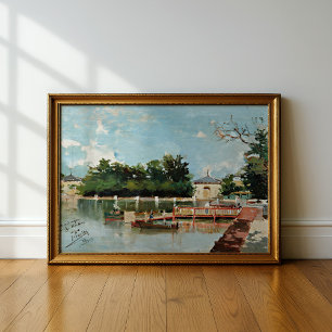Póster Vista del espigón   Joaquín Sorolla