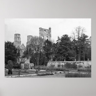 Póster Vista del exterior de la iglesia, c.1052-67