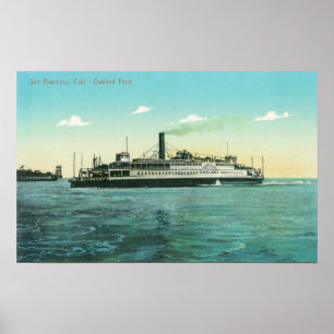 Póster Vista del ferry de Oakland