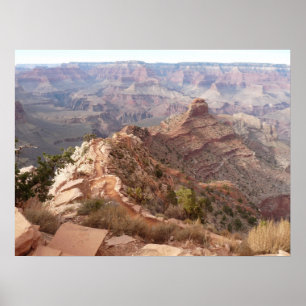 Póster Vista del Gran Cañón desde el sendero Kaibab Sur