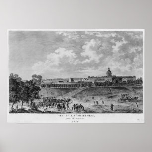 Póster Vista del Hopital La Salpetriere