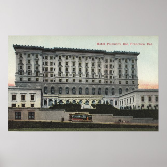 Póster Vista del Hotel Fairmont (Frente)