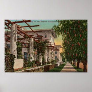 Póster Vista del hotel Maryland y de la pérgola