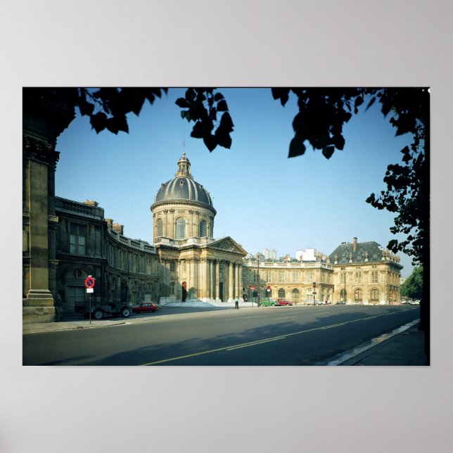 Póster Vista del Institut de France desde el Quai (Frente)