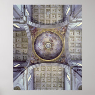 Póster Vista del interior de la cúpula, construido en