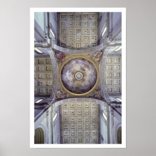 Póster Vista del interior de la cúpula, construido en