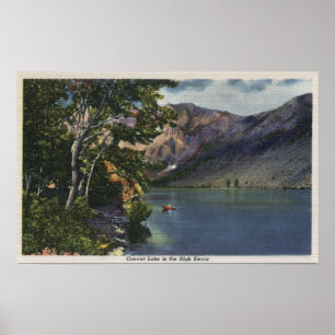 Póster Vista del lago Convict en High Sierra