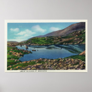 Póster Vista del lago de las nubes