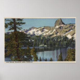 Póster Vista del lago George y High Sierra