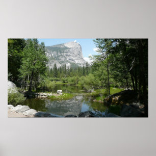 Póster Vista del lago Mirror en el Parque Nacional Yosemi