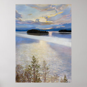 Póster Vista del lago por Akseli Gallen-Kallela