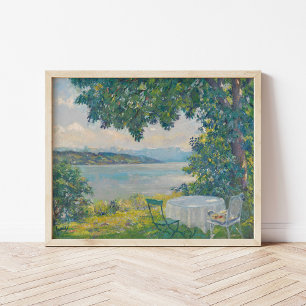 Póster Vista del lago Starnberg   Edward Cucuel