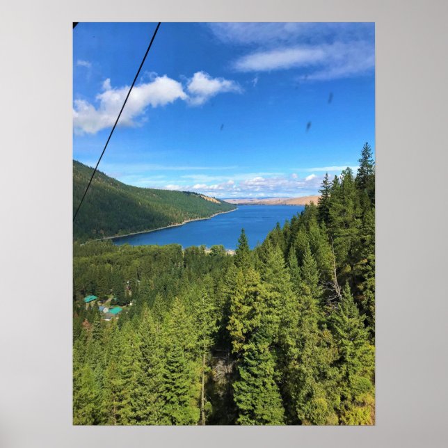 Póster Vista del lago Wallowa, Oregón (Frente)