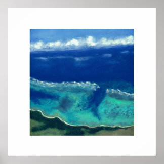 Póster Vista del mar de Okinawa (Plaza Zen)