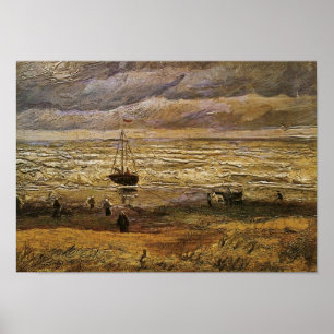 Póster Vista del mar, Scheveningen Van Gogh Bella Artes